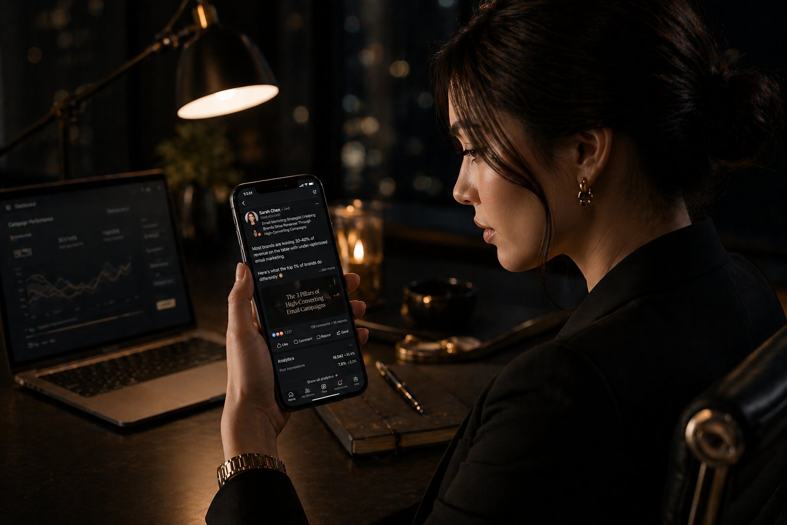 GoToCalls Social Media Manager EA managing executive social presence and analytics