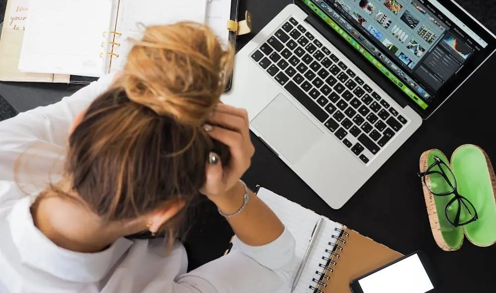 Woman stressed out from doing it all by herself- GoToCalls