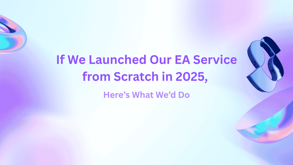 Purple Abstract Gradient Shapes Blog Banner - GoToCalls Virtual Assistants